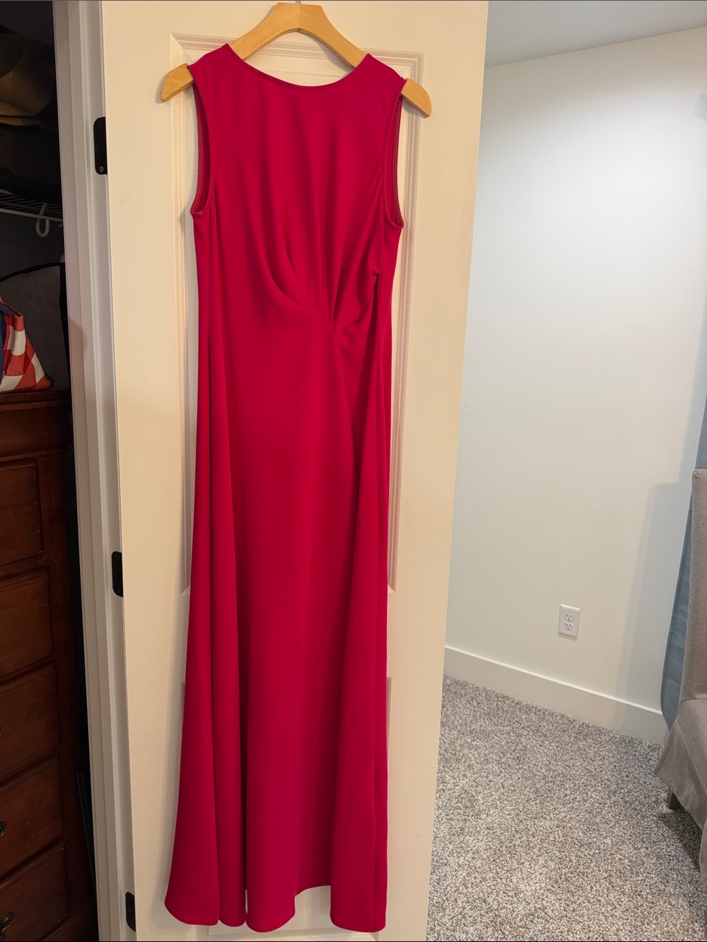 Trina Turk Sleeveless Maxi Dress in Bright Pink